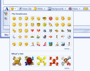 MSN Messenger - Emoticon e Smiley
