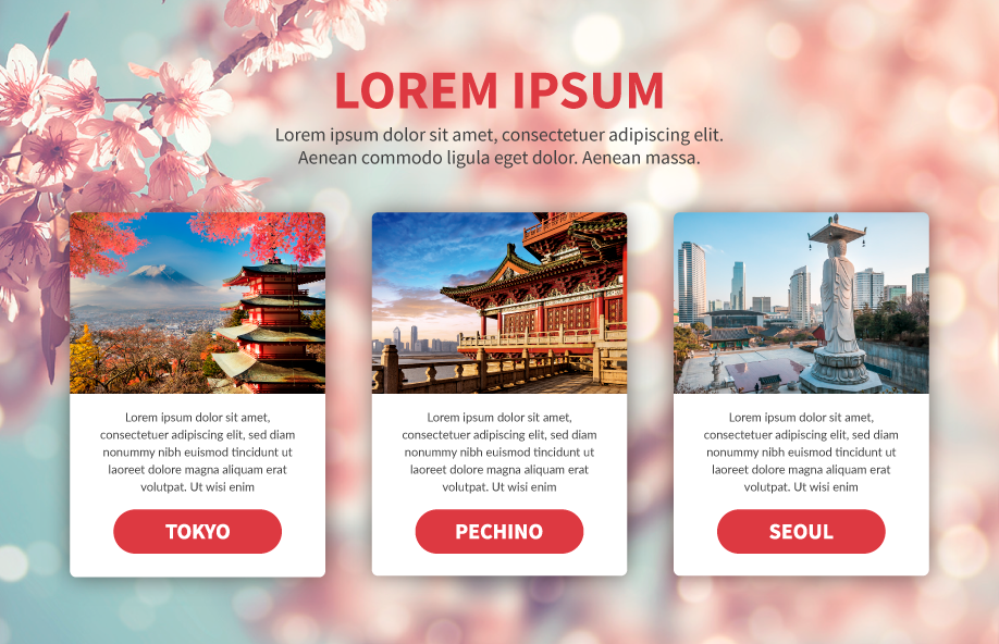 Testo segnaposto e Lorem Ipsum: esempio di layout con Lorem Ipsum