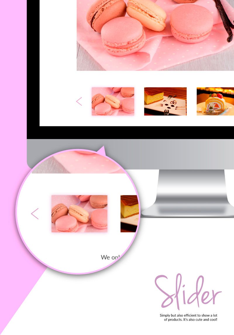 Sito web Portfolio - Pasticceria e dolci - Slider