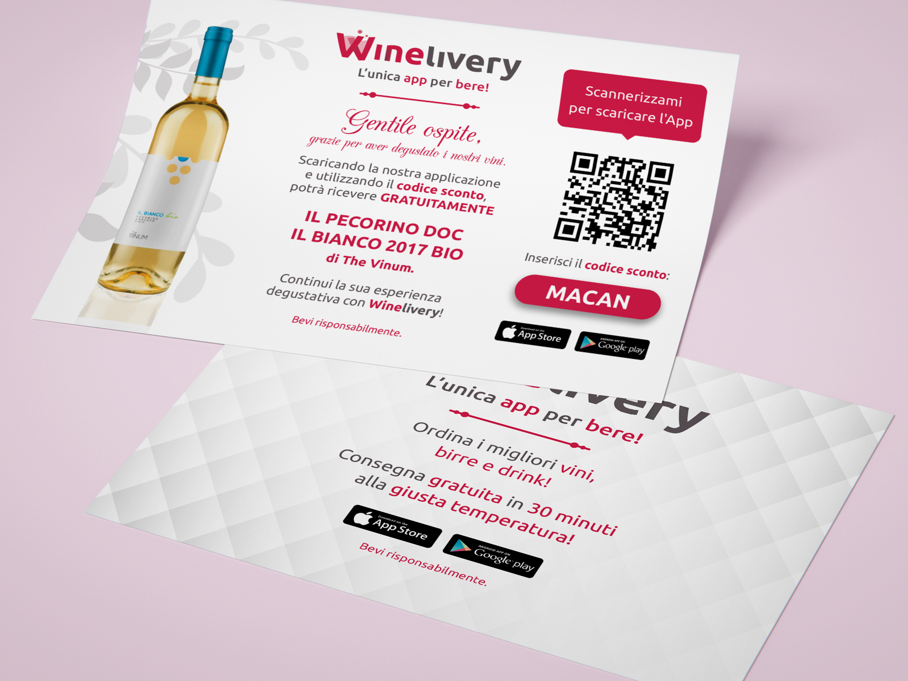 Winelivery - Grafica Flyer The Vinum Macan