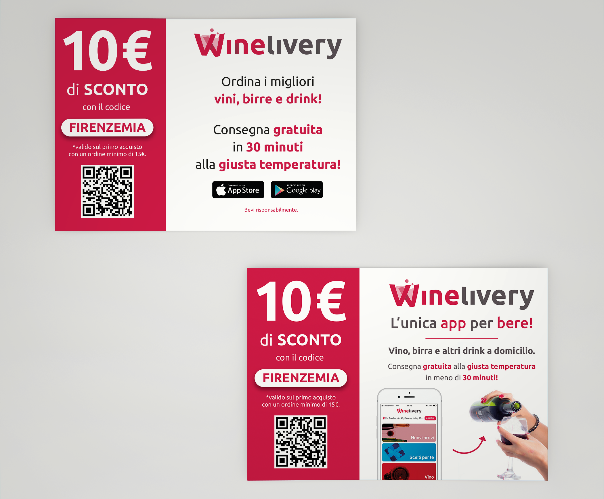 Winelivery - Grafica Volantino Firenze mia