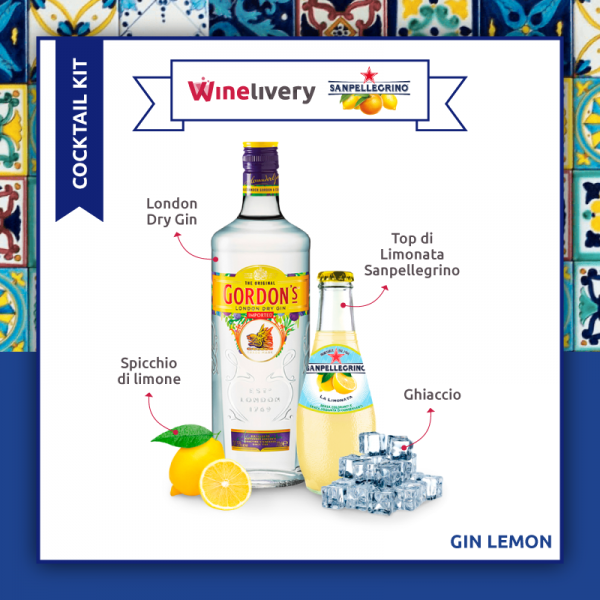 San Pellegrino e Winelivery Facebook post - Gin lemon