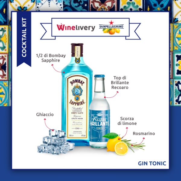 San Pellegrino e Winelivery Facebook post - Gin tonic variante 2