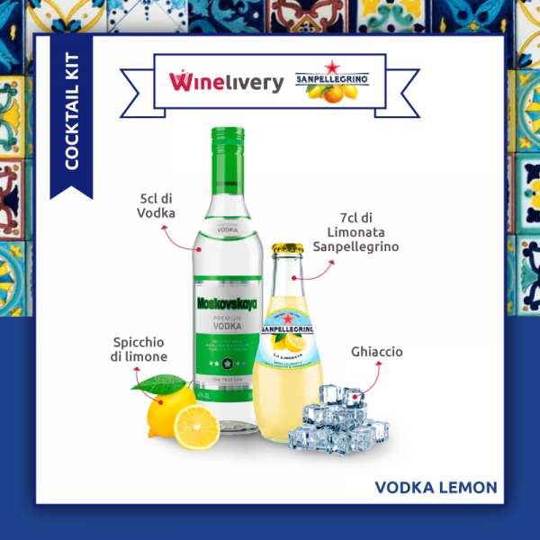 San Pellegrino e Winelivery Facebook post - Vodka lemon