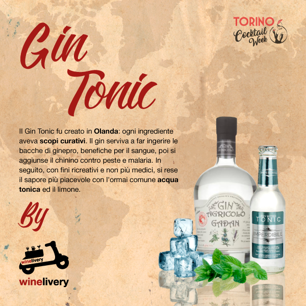 Winelivery Torino Cocktail Week - Facebook post Gin Tonic