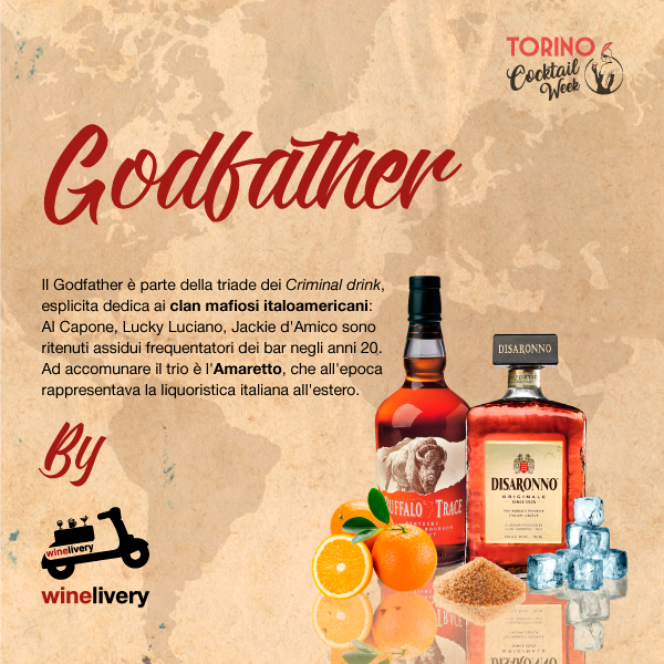 Winelivery Torino Cocktail Week - Facebook post Godfather