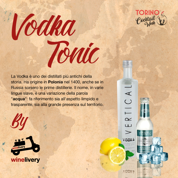 Winelivery Torino Cocktail Week - Facebook post Vodka Tonic